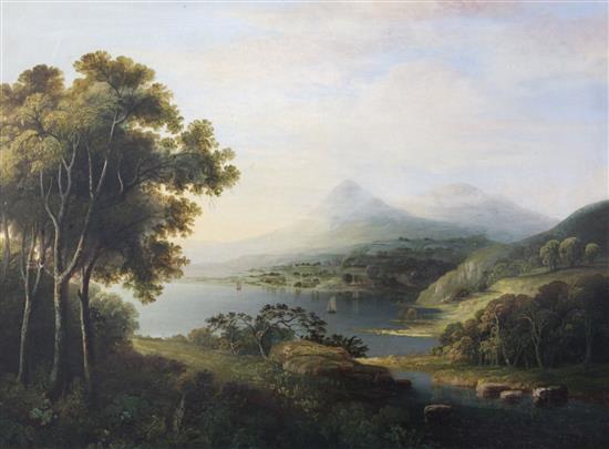 19th century English School Extensive landscape 19 x 25.5in.